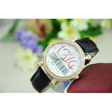 innovative 1314 crystal leather lover wrist top brand luxury couple watch